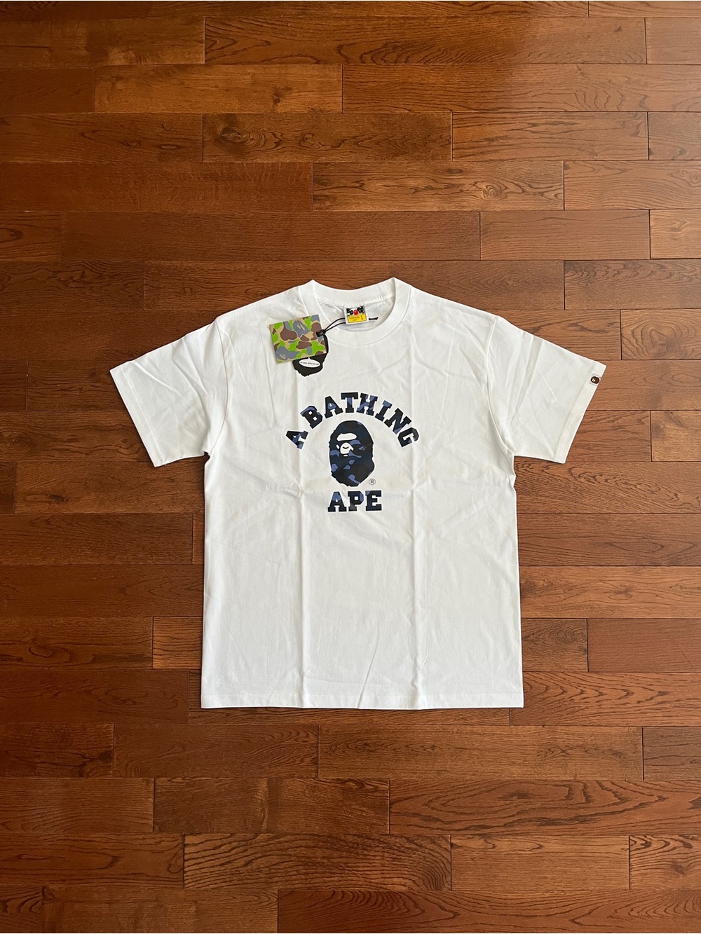 Blue Camo BAPE College T-Shirt
